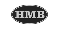HMB's logotyp i gråskala